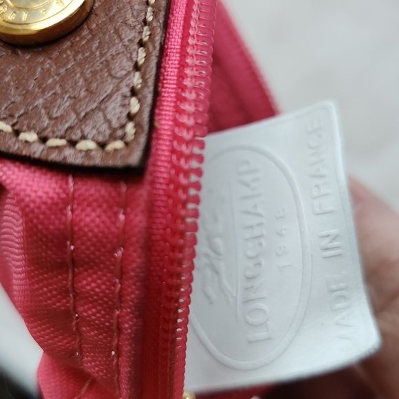 Longchamp Le Pliage Original Coin Purse in Hot Pink - Picture 6 of 7